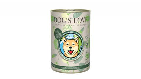 DOG'S LOVE Insekt pur - karma z owadów i warzyw 400g