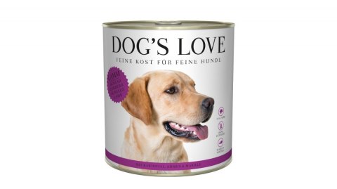 DOG'S LOVE Lamm - jagnięcina z dynią, morelą i ziemniakami 800g