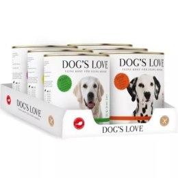 DOG'S LOVE Multipack zestaw karmy dla psa 6 x MIX 800g