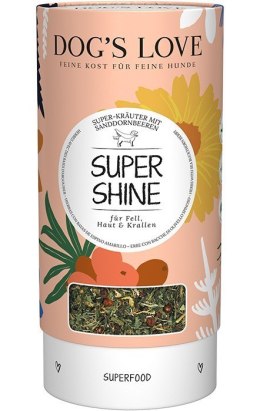 DOG'S LOVE Super Shine zioła dla psa z owocami rokitnika dla pięknej sierści i zdrowej skóry 70g