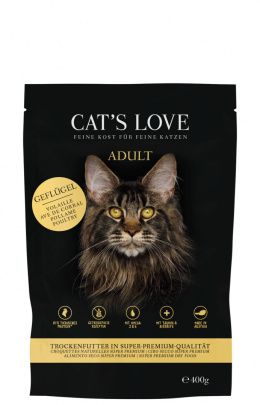 CAT'S LOVE Geflugel - sucha karma dla kota bez zbóż z drobiem 400g