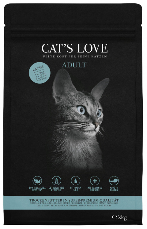 CAT'S LOVE Lachs - karma dla kota z łososiem 2kg CAT'S LOVE Lachs - karma dla kota z łososiem 2kg