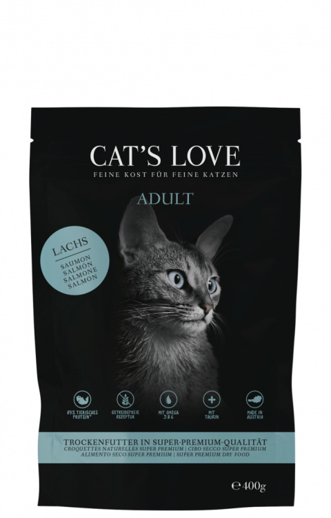 CAT'S LOVE Lachs - karma dla kota z łososiem 400g CAT'S LOVE Lachs - karma dla kota z łososiem 400g