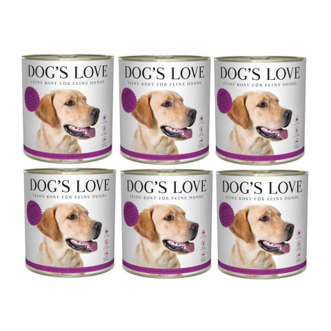 DOG'S LOVE Lamm - jagnięcina z dynią, morelą i ziemniakami 6 x 800g DOG'S LOVE Lamm - jagnięcina z dynią, morelą i ziemniakami 6 x 800g