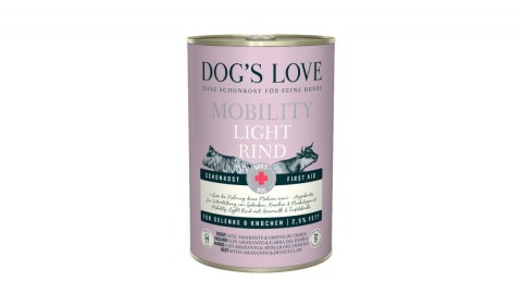 DOG'S LOVE Mobility light rind - karma niskotłuszczowa dla psa z wołowiny 400g DOG'S LOVE Mobility light rind - karma niskotłuszczowa dla psa z wołowiny 400g