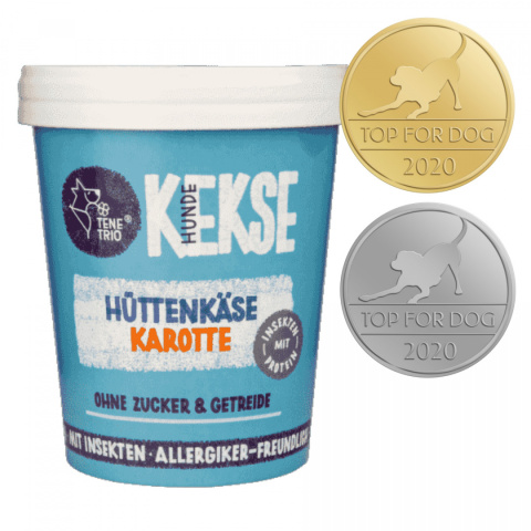 TENETRIO ciasteczka z owadami, twarogiem i marchewką (200g) TENETRIO ciasteczka z owadami, twarogiem i marchewką (200g)