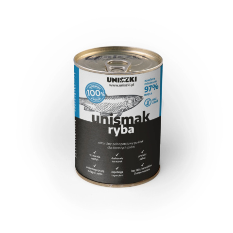 UNISZKI UNIsmak ryba 410g 97% mięsa UNISZKI UNIsmak ryba 410g 97% mięsa