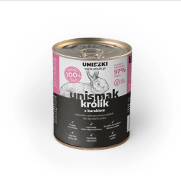 UNISZKI UNIsmak królik z burakiem 800 g 97% mięsa