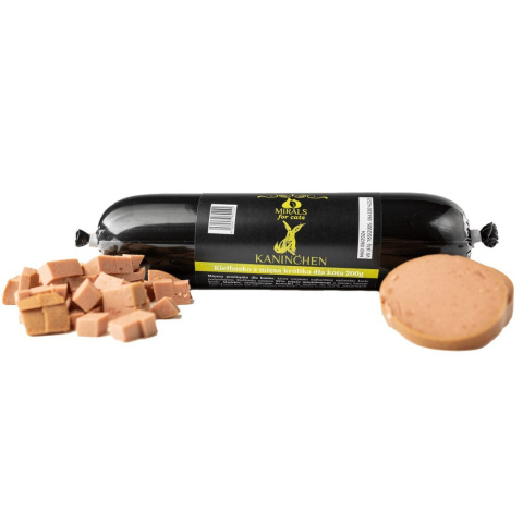 MIRALS CAT Kaninchenwurst - kiełbaska z mięsa królika dla kota 200g MIRALS CAT Kaninchenwurst - kiełbaska z mięsa królika dla kota 200g