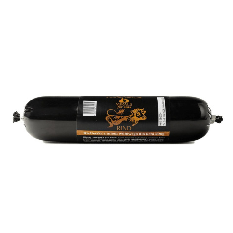 MIRALS CAT Rindwurst - kiełbaska z mięsa wołowego dla kota 200g MIRALS CAT Rindwurst - kiełbaska z mięsa wołowego dla kota 200g