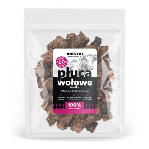 Uniszki Płuca wołowe w kostki 150g Uniszki Płuca wołowe w kostki 150g