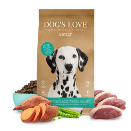 DOG'S LOVE Ente - kaczka z batatami i jagodami 12 kg