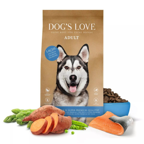 DOG'S LOVE Lachs - łosoś z batatami i spiruliną 12 kg DOG'S LOVE Lachs - łosoś z batatami i spiruliną 12 kg