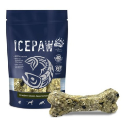 ICEPAW Krabben Kauknochen - kość do żucia z krewetkami, oliwkami i pietruszką 4szt.