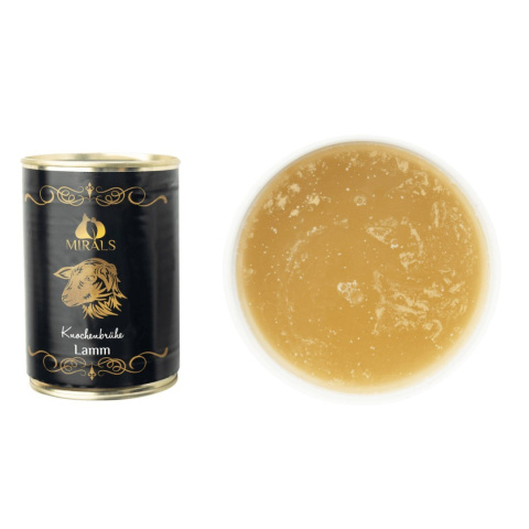 MIRALS Knochenbrühe Lamm - bulion kolagenowy z kości jagnięcych 400ml MIRALS Knochenbrühe Lamm - bulion kolagenowy z kości jagnięcych 400ml