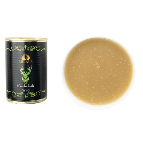 MIRALS Knochenbrühe Wild - bulion kolagenowy z kości dziczyzny 400ml MIRALS Knochenbrühe Wild - bulion kolagenowy z kości dziczyzny 400ml
