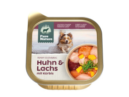 PURE NATURE DOG Huhn Lachs - kurczak i łosoś z dynią 150g