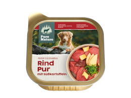 PURE NATURE DOG Rind Pur - wołowina z batatami i jabłkami 150g