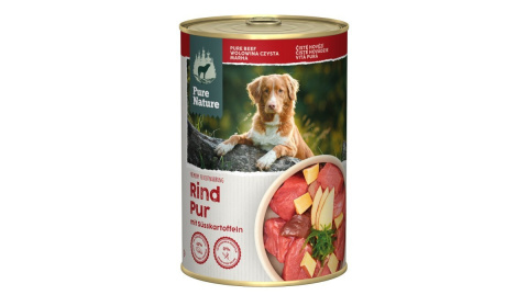 PURE NATURE DOG Rind Pur - wołowina z batatami i jabłkami 400g