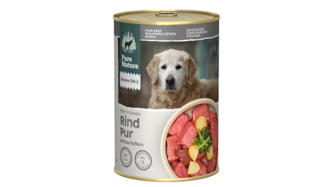 PURE NATURE DOG Senior Rind Pur wołowina z ziemniakami i algami dla seniora 400g