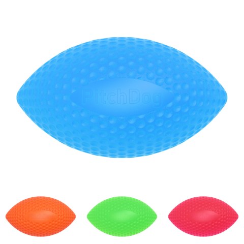 PitchDog Piłka Rugby do aportowania śr. 9 cm, dł. 14 cm Blue PitchDog Piłka Rugby do aportowania śr. 9 cm, dł. 14 cm Blue