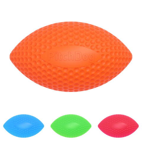 PitchDog Piłka Rugby do aportowania śr. 9 cm, dł. 14 cm Orange PitchDog Piłka Rugby do aportowania śr. 9 cm, dł. 14 cm Orange