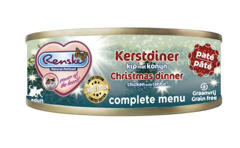 RENSKE CAT CHRISTMAS DINNER - kurczak z królikiem 70g RENSKE CAT CHRISTMAS DINNER - kurczak z królikiem 70g