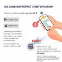 WAUDOG Zawieszka z identyfikatotem QR GPS metalowa Lilie Wodne