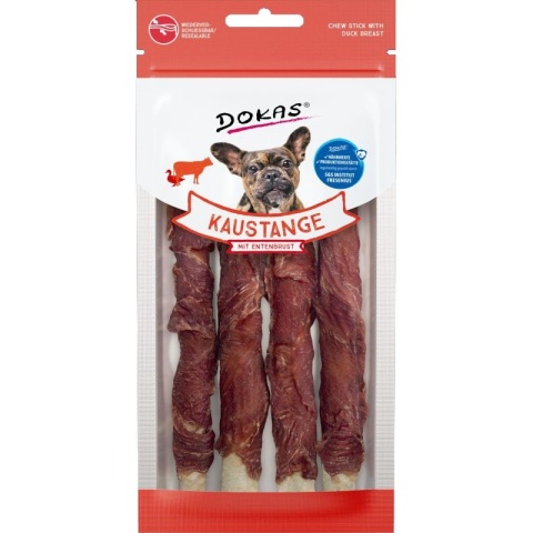 DOKAS Pałeczki ze skóry wołowej z kaczką Mini 50g DOKAS Pałeczki ze skóry wołowej z kaczką Mini 50g