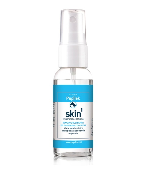 PUPILEK SKIN 1 - tonik pielęgnacyjny z wodą utlenioną, złotem i srebrem 30 ml PUPILEK SKIN 1 - tonik pielęgnacyjny z wodą utlenioną, złotem i srebrem 30 ml