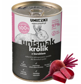 UNISZKI UNIsmak królik z burakiem 850 g 97% mięsa