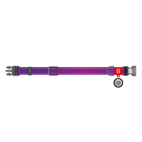 WAUDOG Obroża dla psa Nylon Mono M 28-40 cm Fioletowy WAUDOG Obroża dla psa Nylon Mono M 28-40 cm Fioletowy