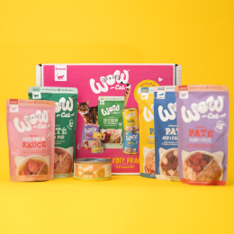 WOW CAT Box - zestaw MIX karm dla kota Prezent dla kota