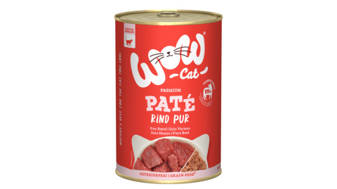 WOW CAT Rind Pur - wołowina dla dorosłych kotów 400g WOW CAT Rind Pur - wołowina dla dorosłych kotów 400g