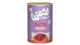 WOW CAT Rind Pute - wołowina z indykiem dla dorosłych kotów 400g