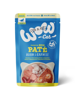 WOW CAT Junior Huhn Garnelen - kurczak z krewetkami dla kociąt 125g