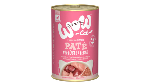 WOW CAT Junior Geflugel Leber - drób z wątróbką dla kociąt 400g WOW CAT Junior Geflugel Leber - drób z wątróbką dla kociąt 400g
