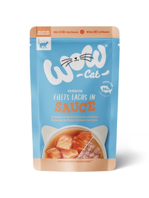 WOW CAT Lachs in sauce - filety łososia w sosie 85g