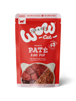 WOW CAT Rind Pur - wołowina dla dorosłych kotów 125g