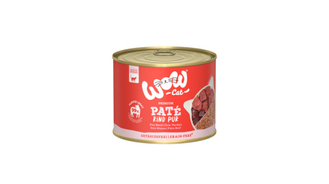 WOW CAT Rind Pur - wołowina dla dorosłych kotów 200g WOW CAT Rind Pur - wołowina dla dorosłych kotów 200g