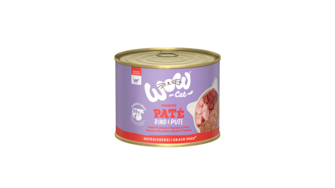 WOW CAT Rind Pute - wołowina z indykiem dla dorosłych kotów 200g WOW CAT Rind Pute - wołowina z indykiem dla dorosłych kotów 200g