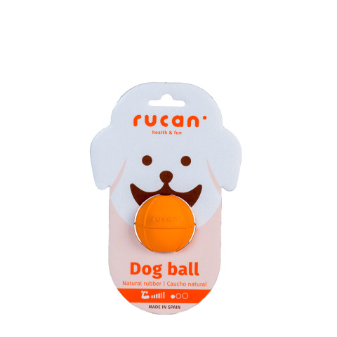 RUCAN BALL Small Orange - średnio twarda, pomarańczowa PIŁKA na przysmaki dla psa RUCAN BALL Small Orange - średnio twarda, pomarańczowa PIŁKA na przysmaki dla psa