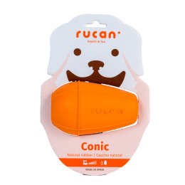 RUCAN CONIC BIG Orange - średnio twarda, zabawka STOŻEK na przysmaki