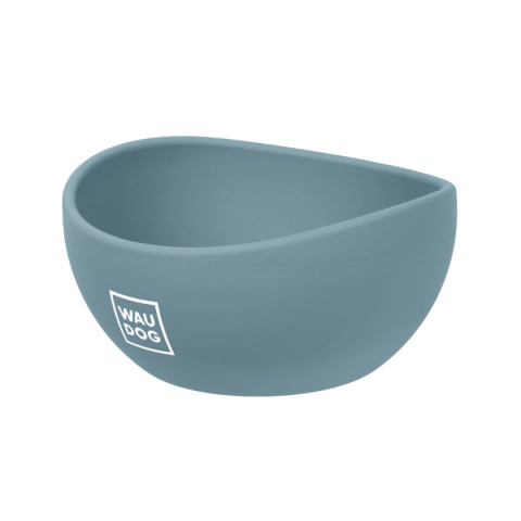 WAUDOG Miska silikonowa 250 ml Szara - dla małego psa i kota WAUDOG Miska silikonowa 250 ml Szara - dla małego psa i kota