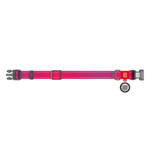 WAUDOG Obroża dla psa Nylon Mono S 25-35 cm Różowy WAUDOG Obroża dla psa Nylon Mono S 25-35 cm Różowy