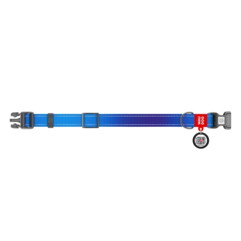 WAUDOG Obroża dla psa Nylon Mono S 25-35 cm Niebieski WAUDOG Obroża dla psa Nylon Mono S 25-35 cm Niebieski