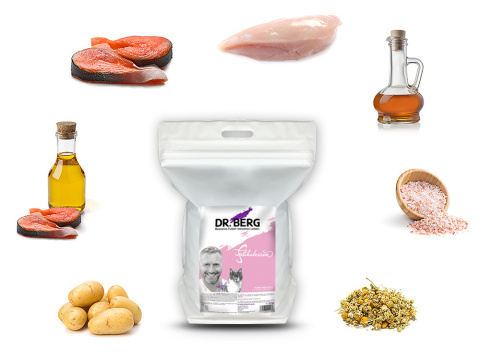 Dr.Berg Felikatessen kurczak i łosoś dla kotów 5 kg Dr.Berg Felikatessen kurczak i łosoś dla kotów 5 kg