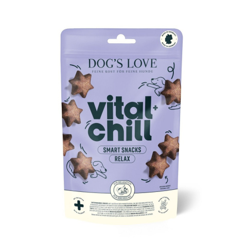 DOG'S LOVE VITAL+ Chill - relaks i redukcja stresu przysmaki funkcjonalne dla psa 150g DOG'S LOVE VITAL+ Chill - relaks i redukcja stresu przysmaki funkcjonalne dla psa 150g