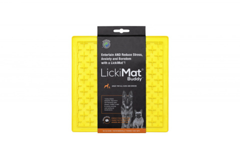 Mata Lickimat BUDDY dla psów żółta Mata Lickimat BUDDY dla psów żółta