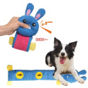 PetGang KRÓLIK zabawka dla psa na smaczki DŁUGI pluszowy 70cm